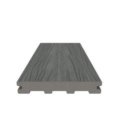 Newtechwood Ultrashield Naturale Composite Scalloped Deckboard - Light Grey - 23 x 138 mm x 4.8m