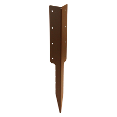 No.4714 Double Sleeper Corner Support Spike, Brown finish