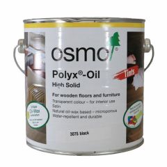 Osmo Polyx Hardwax Oil Tint - Black 3075 - 2.5 litres