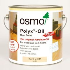 Osmo Polyx Hardwax Oil - Satin Clear RAPID 3232 - 0.75 litres