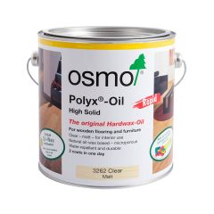 Osmo Polyx Rapid Hardwax Oil - Matt Clear 3262 - 0.75 litres