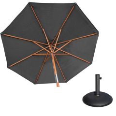 Willington Grey Parasol, inc 15kg base