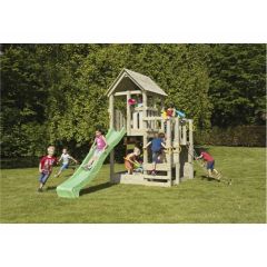 Blue Rabbit Penthouse Play Tower with 1.5m high platform, with Green 2.9m long side +  Toba Small slide