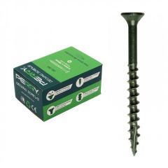 60mm x 4.5mm  PERRY Decking Screw Green coated  (Box 200)  including 1 x Driver Bit per Box