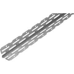 Plasterboard Perforated Thin Coat Corner/Angle Bead, Galvanised, 2.4m