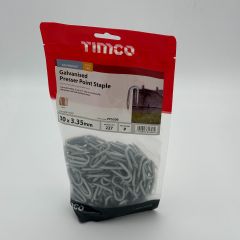 30 x 3.35 TIMbag Presser Point Staple - Galv 1 KG **Approx 227 Per KILO**