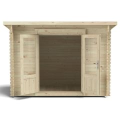 Forest Harwood Log Cabin, 3.0m x 2.0m, 24kg felt with underlay, includes Installation