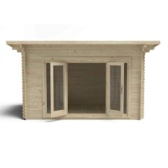 Forest Melbury Log Cabin, 4.0m x 3.0m, 34kg felt with underlay, double glazed, home delivery