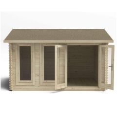 Forest Chiltern Log Cabin, 4m x 3m, Double glazed, Felt Shingles and underlay