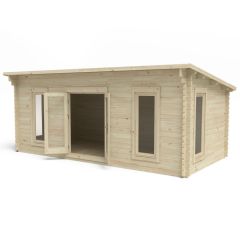 Forest Arley Log Cabin, 6m x 3m, 24kg Felt