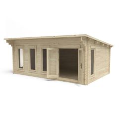 Forest Wolverley Log Cabin, 6m x 4m, with 24kg Felt and home delivery
