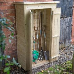 Shiplap Pent Tall Garden Store - Pressure Treated (Installed)