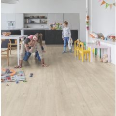 Quick-Step Impressive Ultra Laminate Flooring, Saw Cut Oak Beige