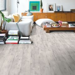 Quick-Step Impressive Ultra Laminate Flooring, Concrete Wood Light Grey