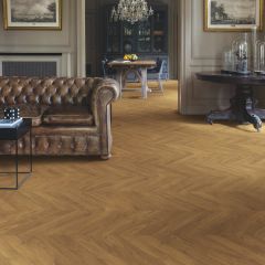 Quick-Step Impressive patterns Laminate Flooring, Chevron Oak Brown