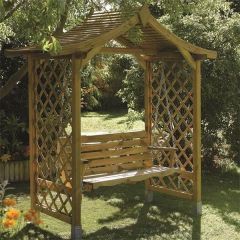 Dartmouth Swing Seat Arbour, Rowlinsons