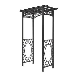 Metal constructed garden arch, one of the Rowlinson Garden Arch range. Mainland UK deliveries subject to T&C