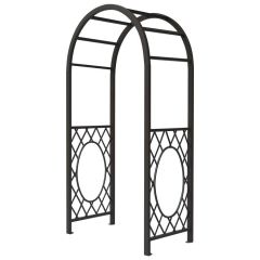 Wrenbury Round Top garden arch is an eye-catching garden arch in any style of garden. Free delivery to most of UK