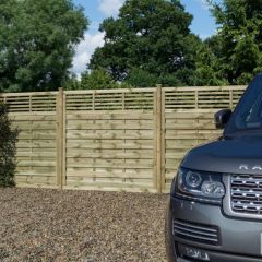 Langham Slat Top Screen/Gate, 3 x 6, Rowlinsons