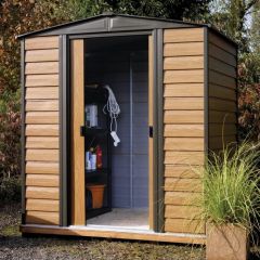 Woodvale Metal Apex Shed 6' x 5' with floor and assembly