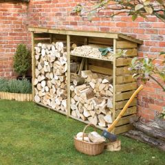 Double log store will keep your winter fuel tidy 