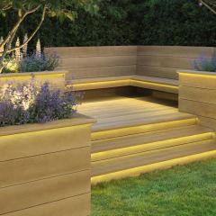 Millboard Enhanced Grain Deckboard - Golden Oak - 32 x 176mm x 3.6m