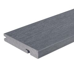 Newtechwood Ultrashield Naturale Solid Bullnose Stair Edge - Light Grey - 23 x 138mm x 3.6m