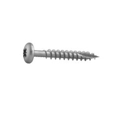 DuraPost Pan head timber screw 4mm x 40mm Ruspert silver (bag of 10)