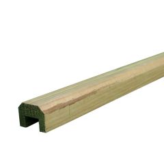 Featheredge rebated capping sits neatly over the top of featheredge boards. Provides protection and attractive finish to installation