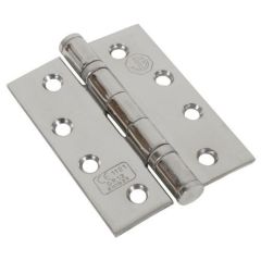 Polish Stainless Steel 75mm Butt Hinges  * per pair*
