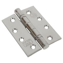 Polish Stainless Steel 100mm Butt Hinges *per pair*