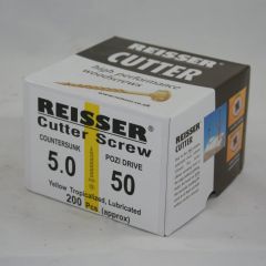 5.0 x 50mm Reisser Cutter Screws box of 200