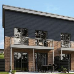 James Hardie Plank Cladding Cedar Anthracite Grey