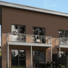 James Hardie Plank Cladding Cedar Chestnut Brown