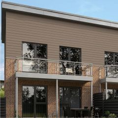 James Hardie Plank Cladding Cedar Khaki Brown