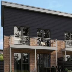 James Hardie Plank Cladding Cedar Midnight Black