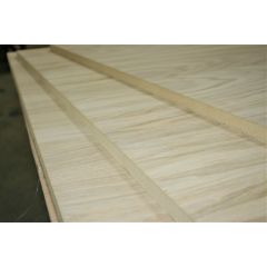 Stocked sheets are veneered MDF, rather than plyboard. This is due to high grade, and cost, of ply that would be needed
