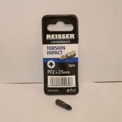 Reisser Torsion IMPACT PZ2 driver bits (2 per wallet)