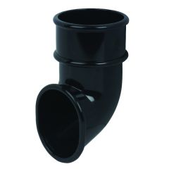 FloPlast (RBM3) 50mm Black Round Miniflo Downpipe Shoe