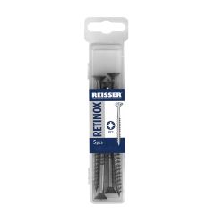 6.0 x 100mm Reisser Retinox A2 Stainless Steel Pozi Screw clipbox of 4