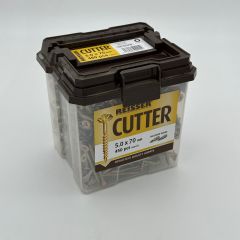 5.0 x 70mm Reisser Cutter Screws Tub of 450 inc 2x25mm Torsion bits