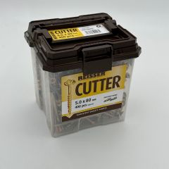 4.5 x 80mm Reisser Cutter Screws Tub of 450 inc 2x25mm Torsion bits