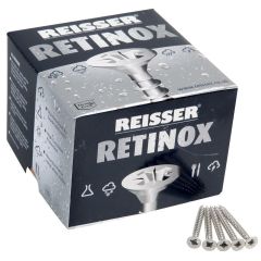 5.0 x 70mm Reisser Retinox A2 Stainless Steel Pozi Screws box of 200