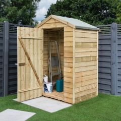 Overlap cladding for 4' by 3' shed from Rowlinson Garden Products. 