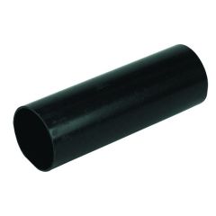 FloPlast (RP2.5) 68mm Black Round Downpipe, 2.5m