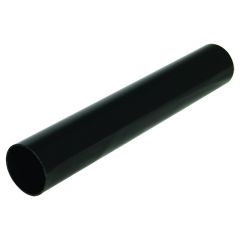 FloPlast (RPM2) 50mm Black Round Miniflo Downpipe, 2.0m
