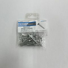 SITEMATE 5.0 x 50mm Countersunk Ruspert Silver Screws