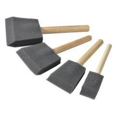 Rustins Foam brush applicator (Set of 4  Brushes - 1” / 2” / 3” & 4”)