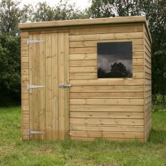 Pent Shed, Premier, ex.19mm Shiplap, Tanalised 7' x 5'  **