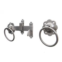 150mm Ring Gate Latch in 316 marine grade Stainless Steel (FIXINGS INCLUDED)